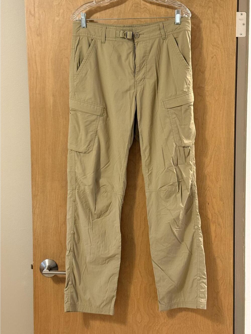 REI Co-op Sahara Roll-Up Cargo Hiking Pants Men's 32x32 Khaki Tan Relaxed - Picture 1 of 6